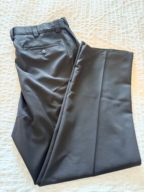 Men's Black Dress Pants - Classic Formal Trousers